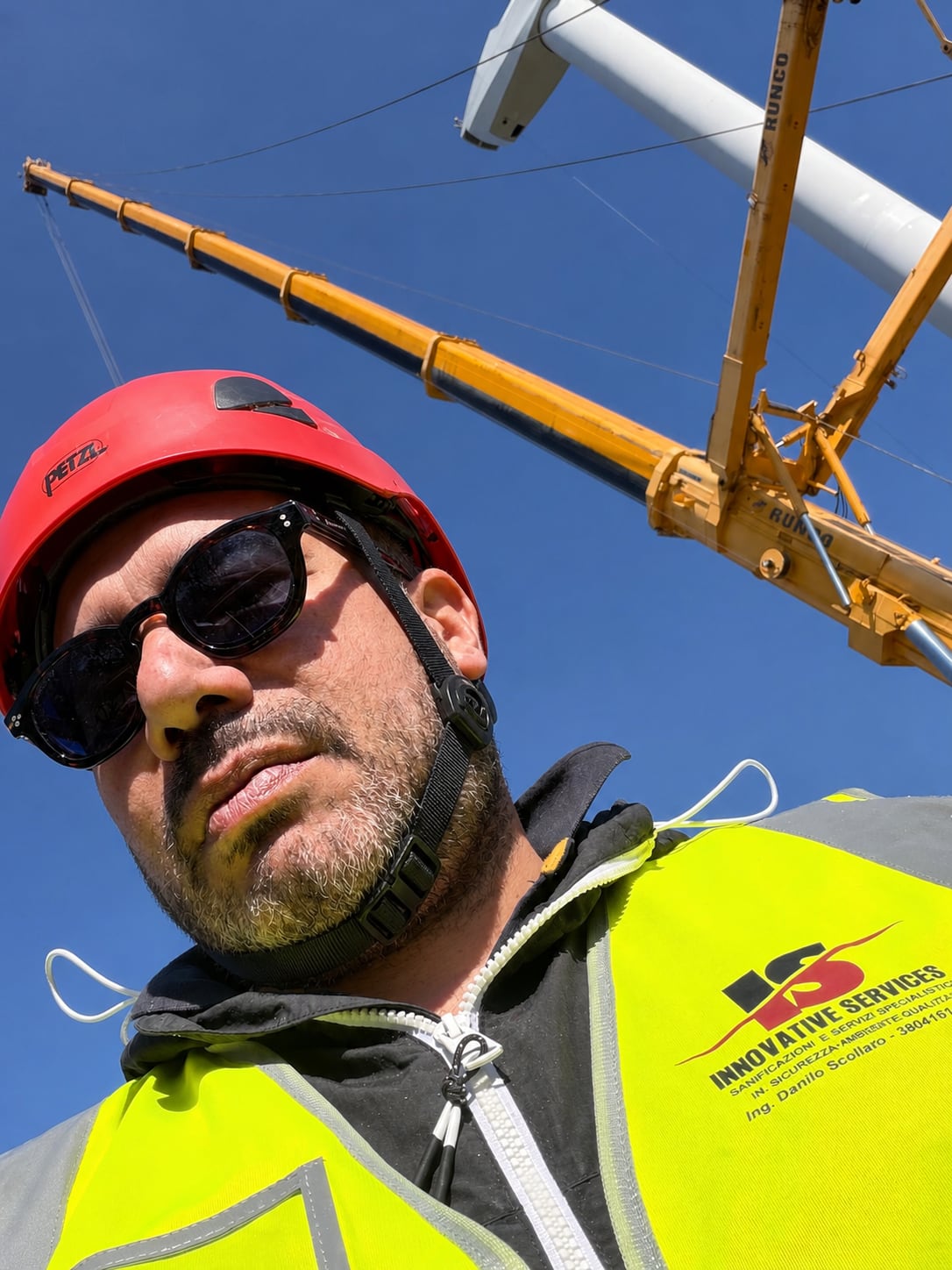 Ing. Danilo Scollato in cantiere